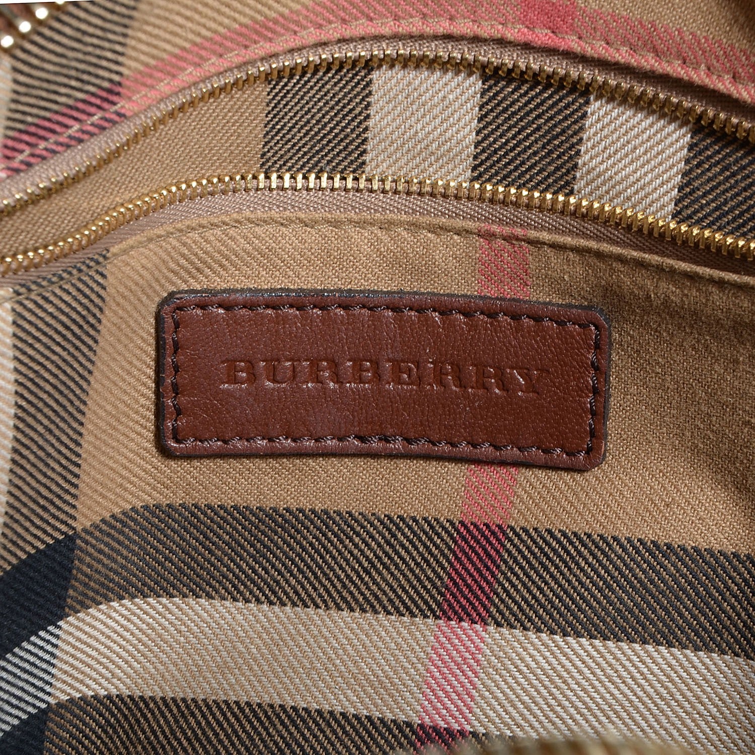 Burberry Lambskin Broguing Small Orchard Bowling Bag Dark Tan 6 of 14