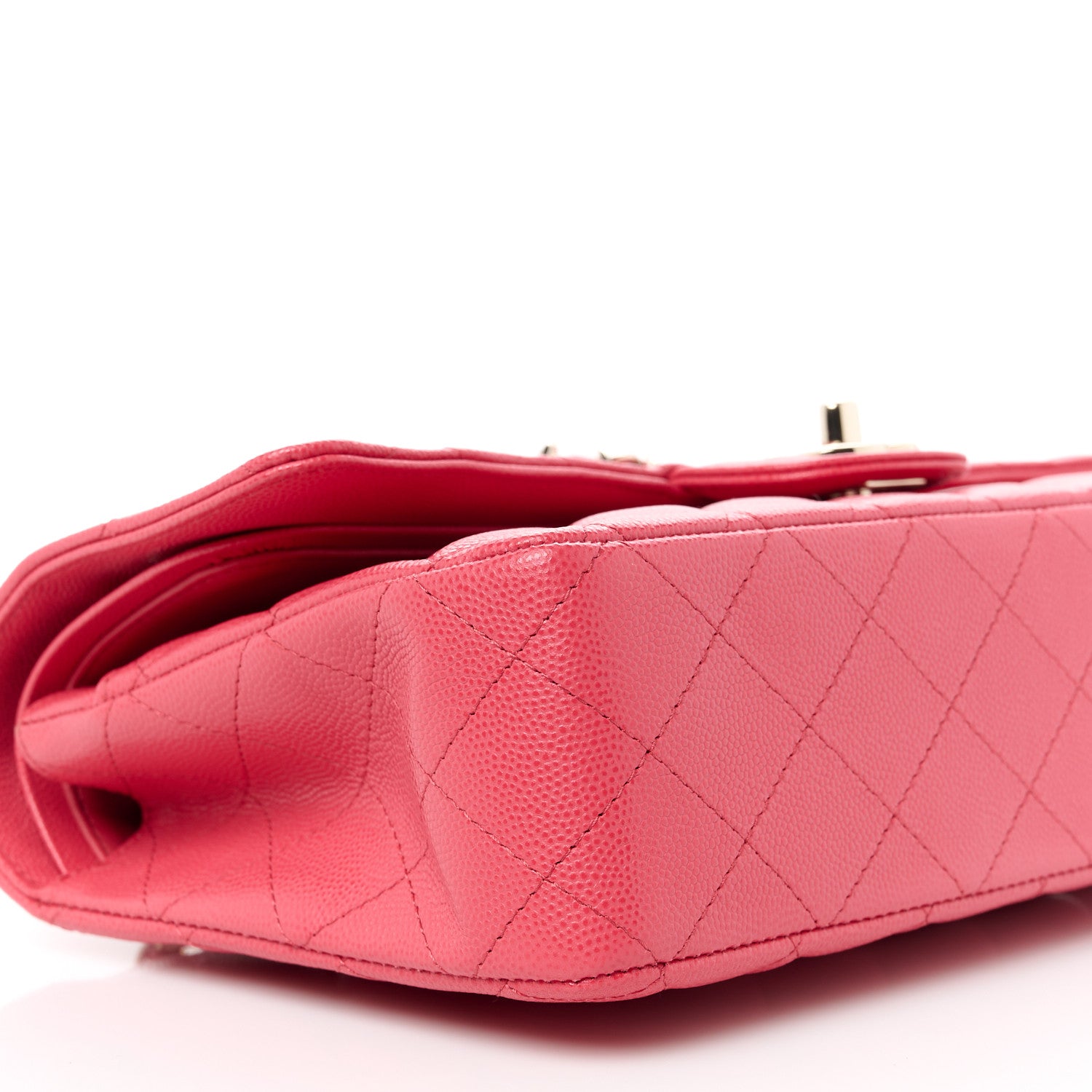 Chanel Caviar Quilted Medium Double Flap Pink 9 of 11