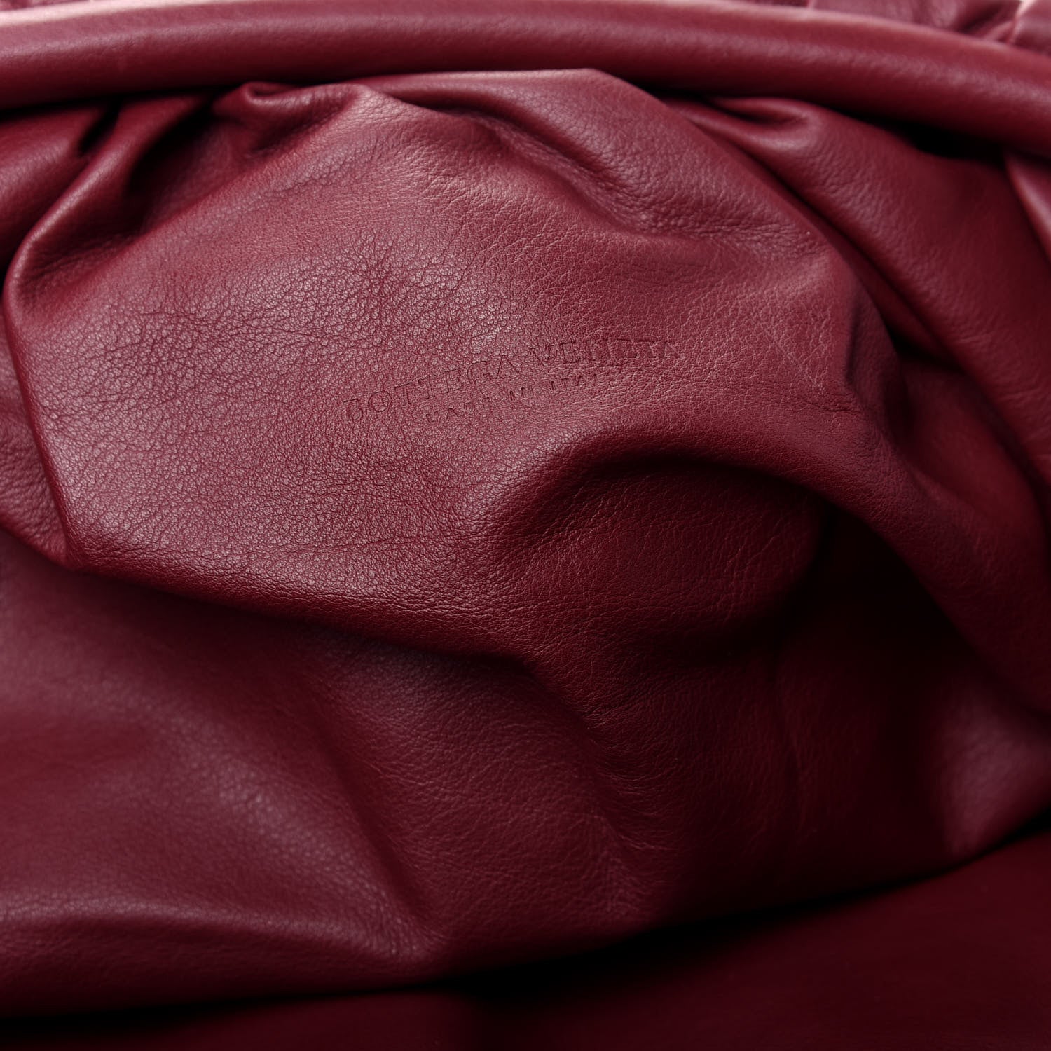 Bottega Veneta Smooth Butter Calf The Pouch Oversized Clutch Bordeaux 8 of 9