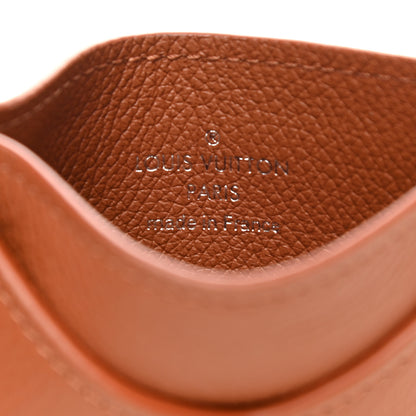 Louis Vuitton Calfskin Lockme Card Holder Caramel 6 of 8