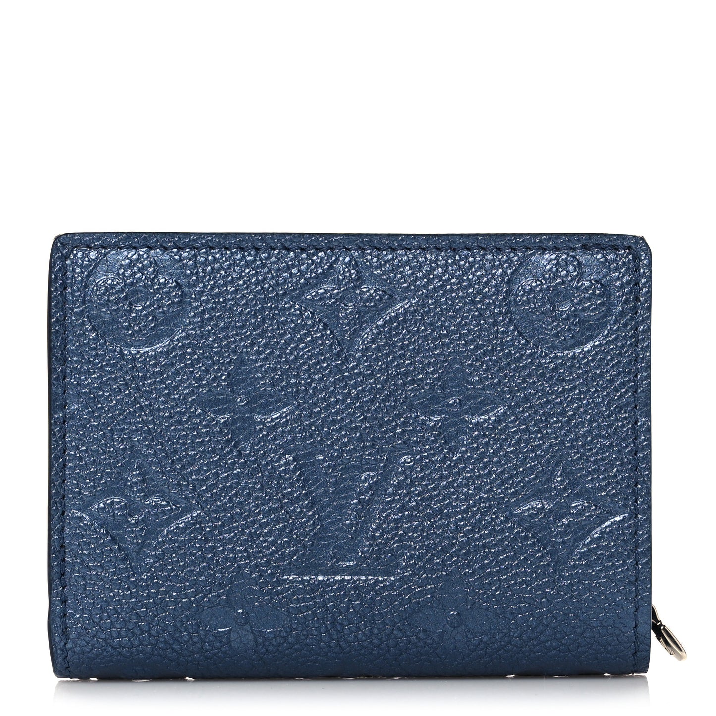 Metallic Empreinte Clea Wallet Navy Nacre