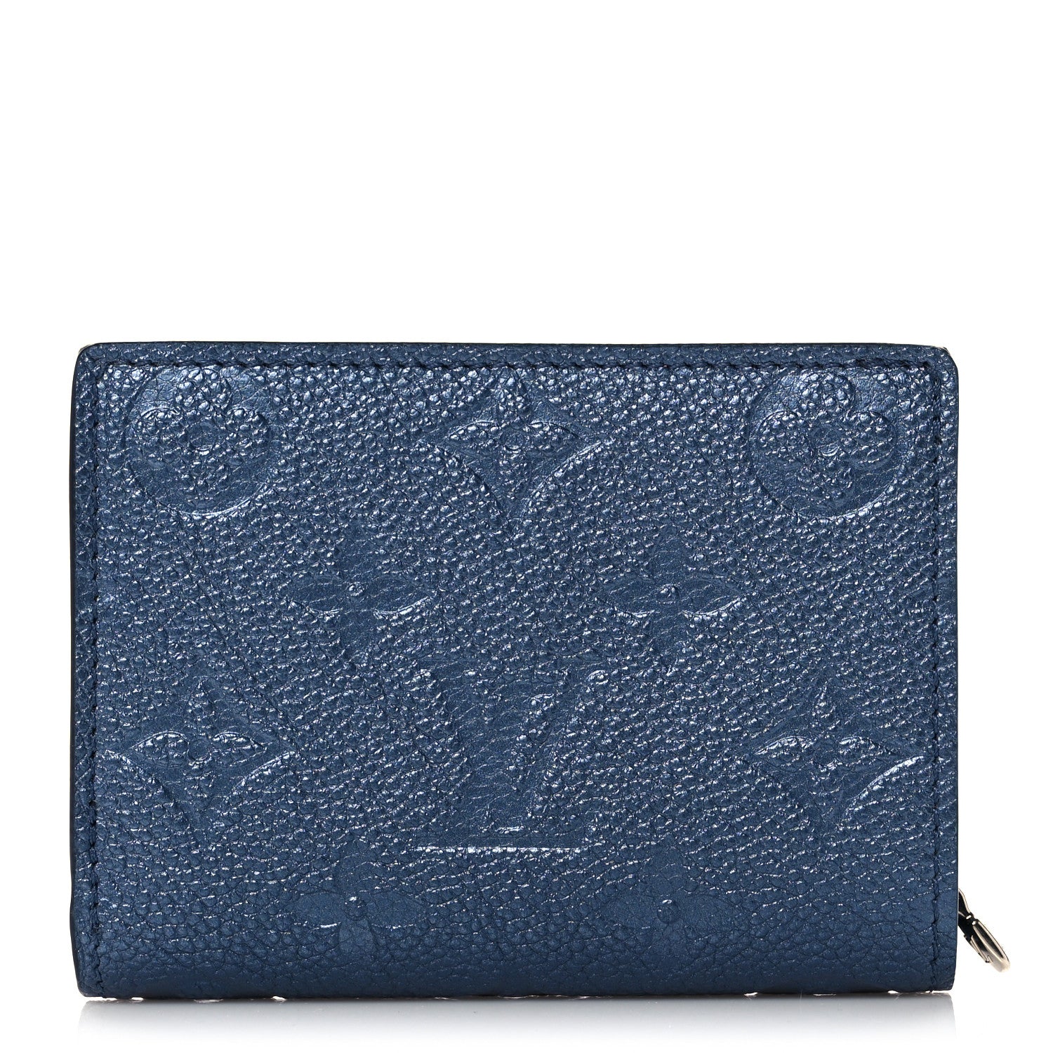 Louis Vuitton Metallic Empreinte Clea Wallet Navy Nacre 1 of 8