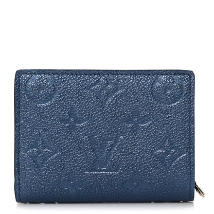 Louis Vuitton Metallic Empreinte Clea Wallet Navy Nacre 1 of 8