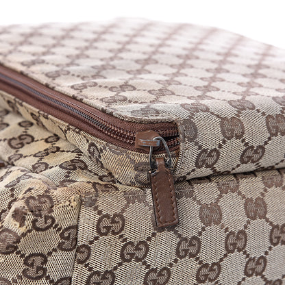 Gucci Monogram Backpack Diaper Bag Brown 10 of 22