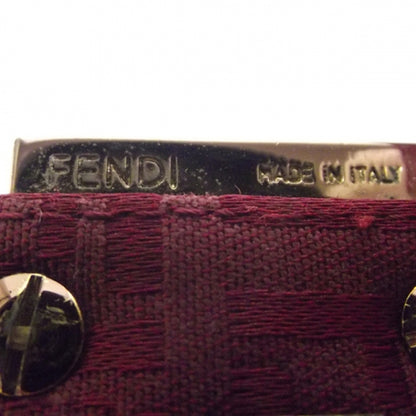 Fendi Zucchino Baguette Burgundy 11 of 12