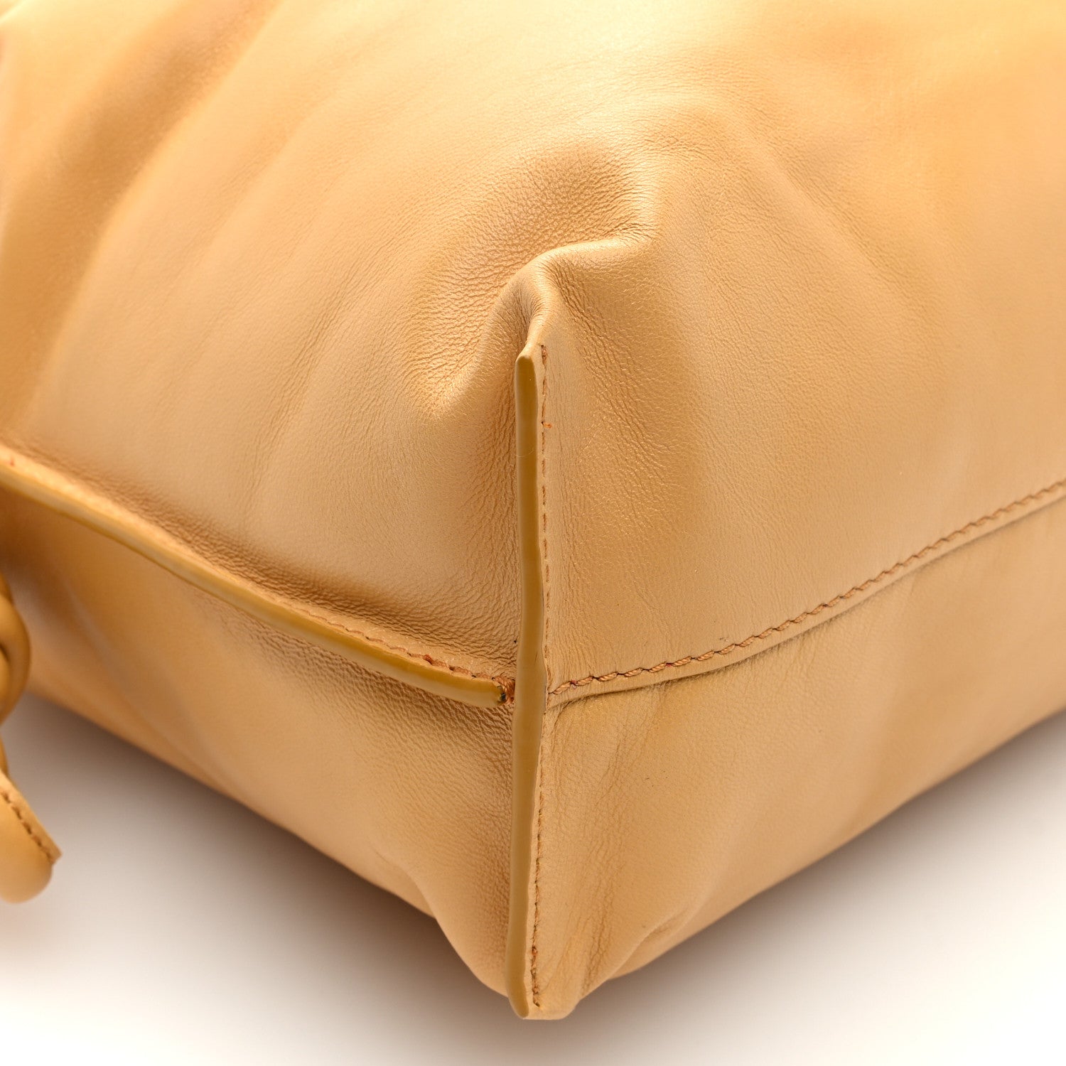 Loewe Calfskin Flamenco Puffer Knot Bag Camel 8 of 9