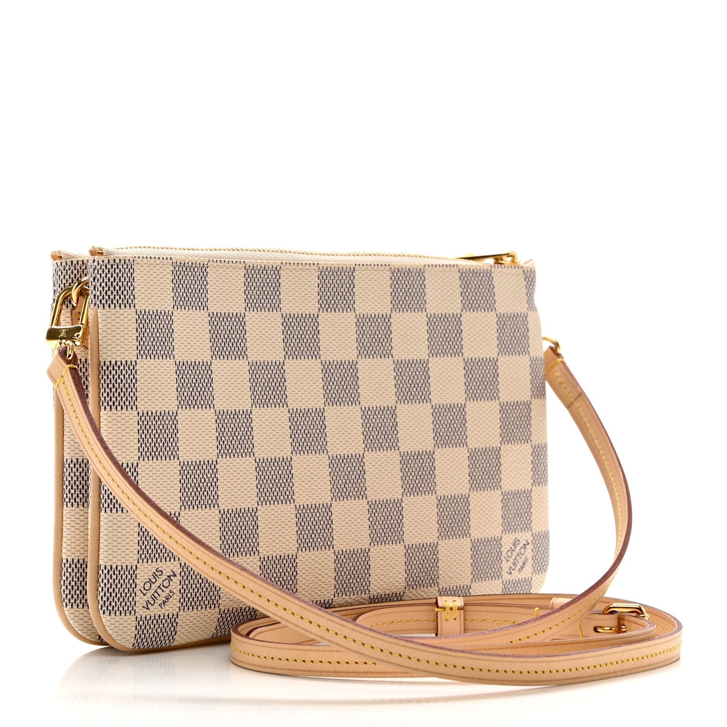 Damier Azur Double Zip Pochette