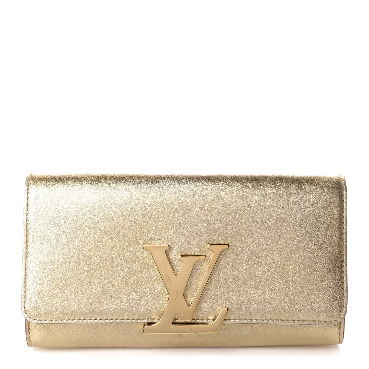 Calfskin Neo Sobe Louise EW Clutch Gold