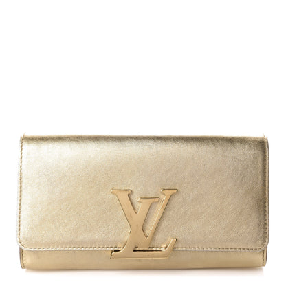 Louis Vuitton Calfskin Neo Sobe Louise EW Clutch Gold 1 of 11