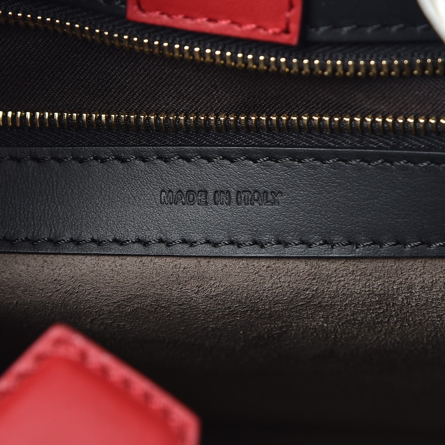 Fendi Vitello Century F is Fendi FF 1974 Embossed Small Runaway Satchel Black Maya 7 of 9