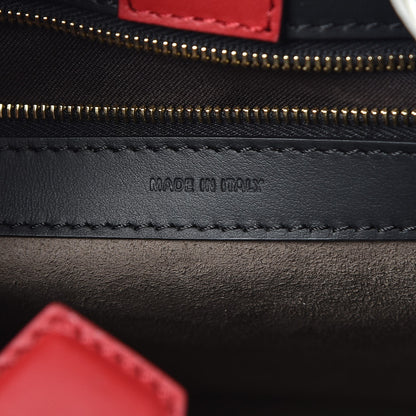 Fendi Vitello Century F is Fendi FF 1974 Embossed Small Runaway Satchel Black Maya 7 of 9