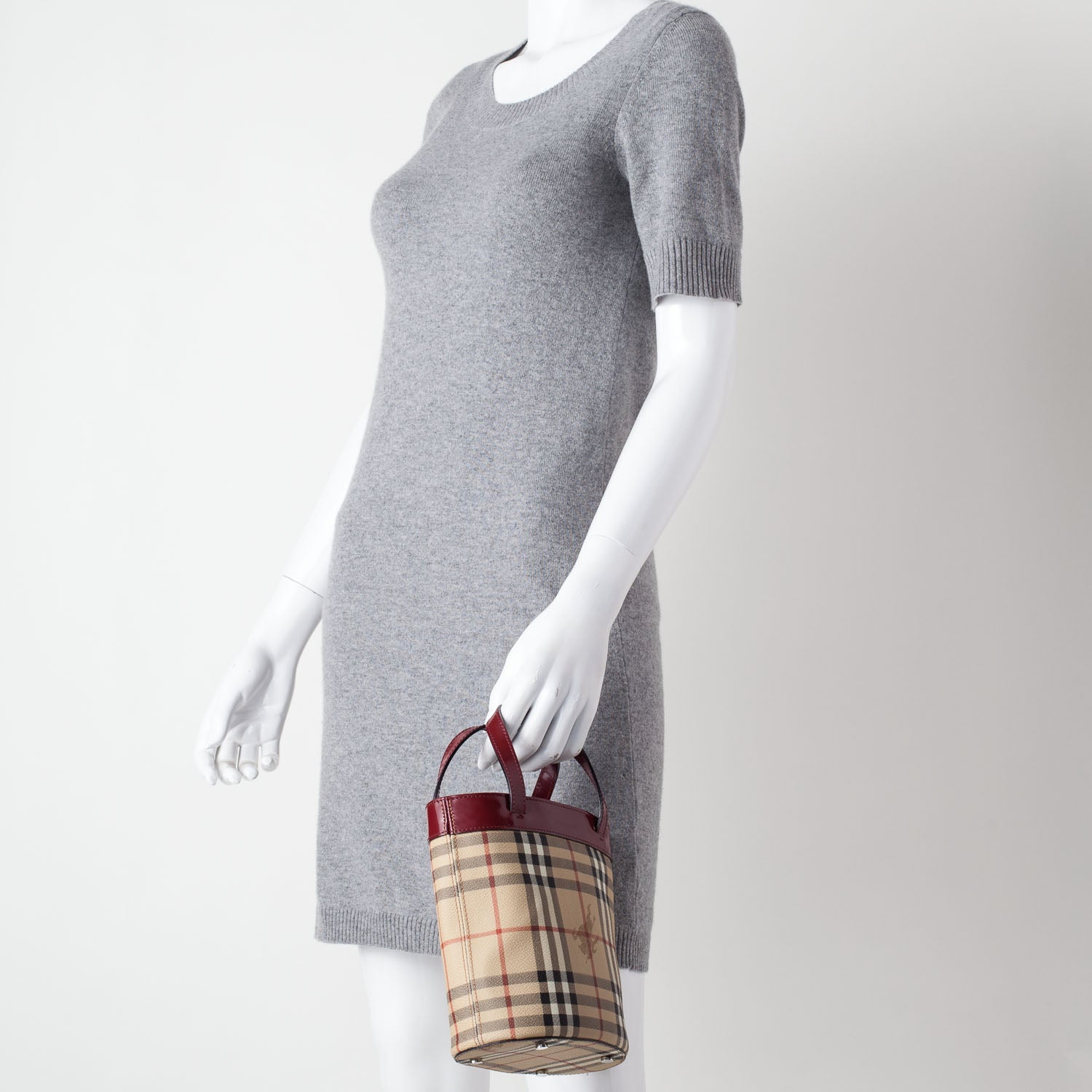 Burberry Haymarket Check Bucket Bag 2 of 6