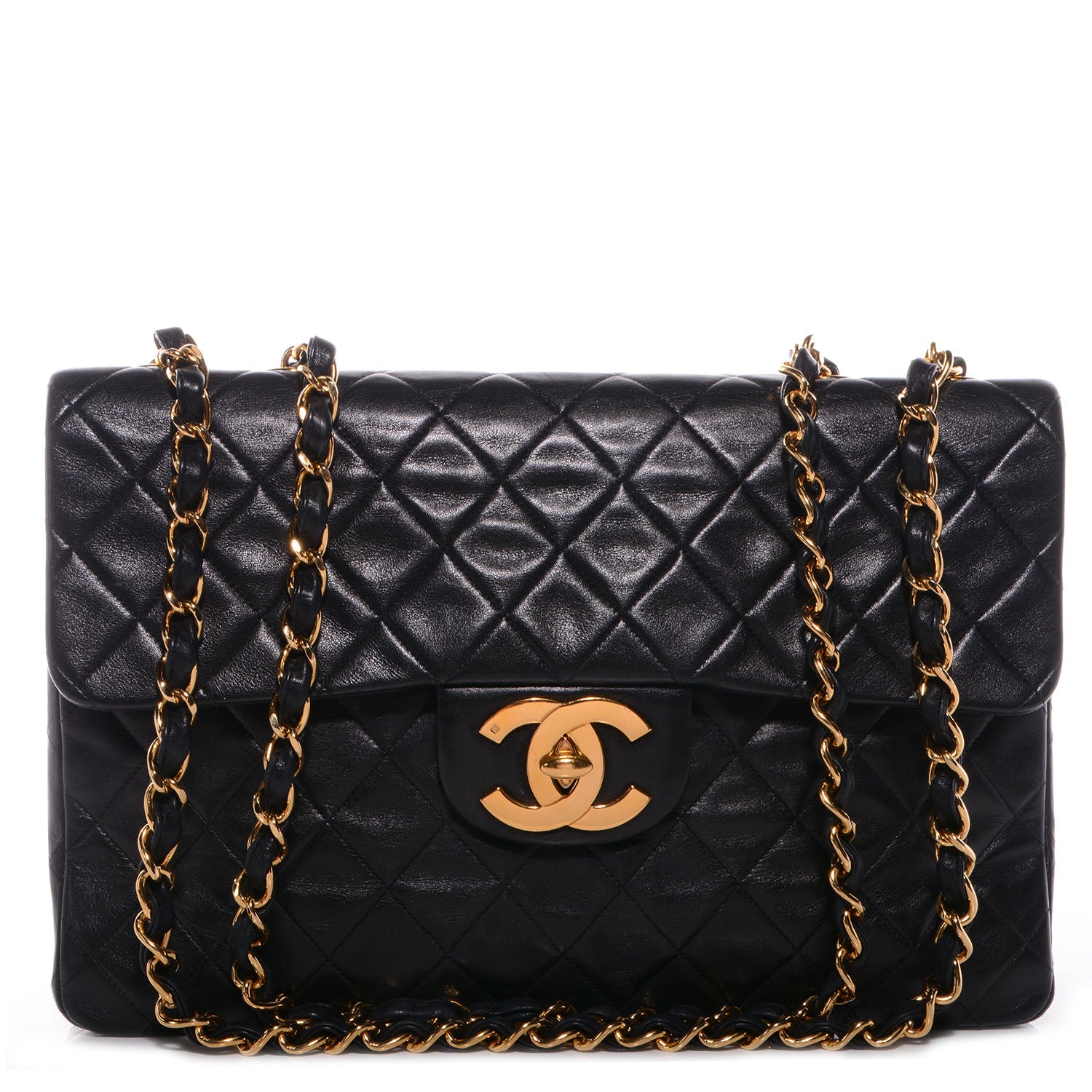 Chanel Lambskin XL Jumbo Flap Black 1 of 8