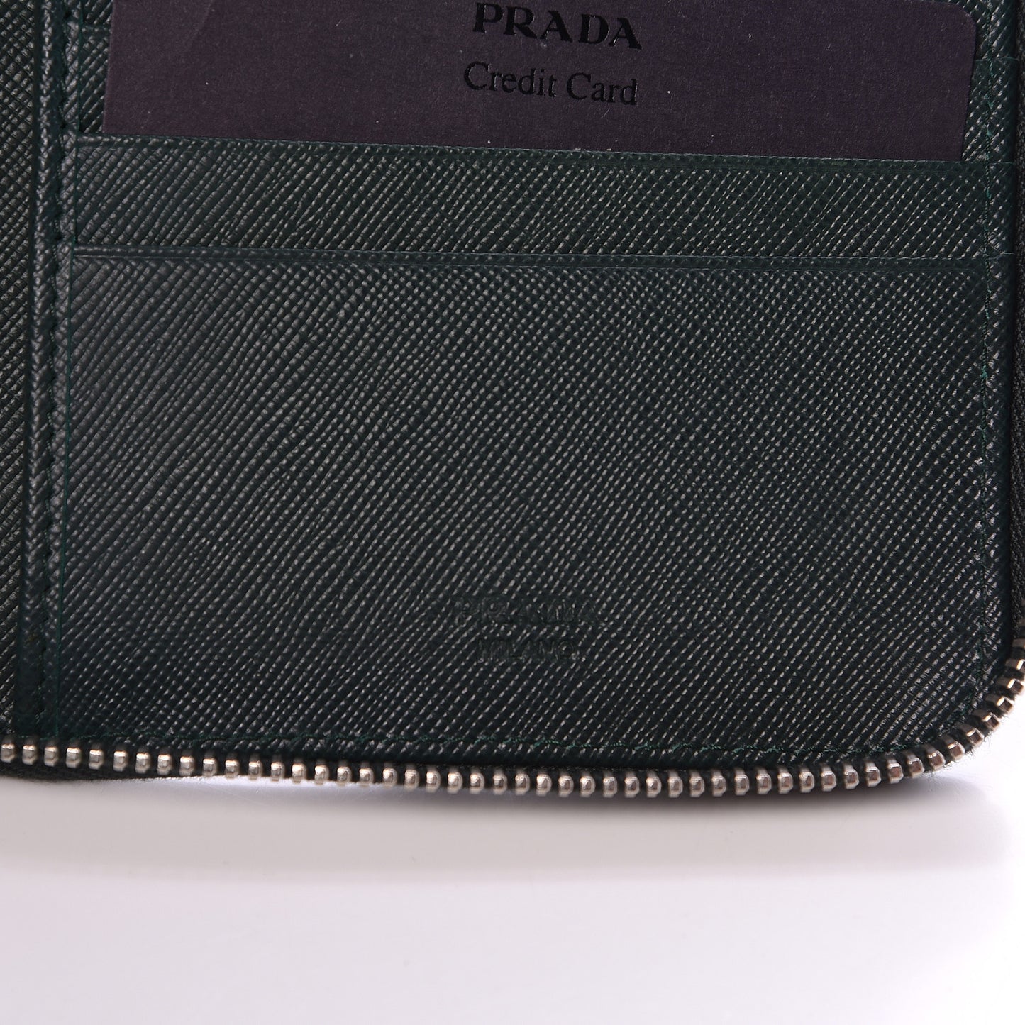 Saffiano Large Sun Zip Around Travel Wallet Smeraldo