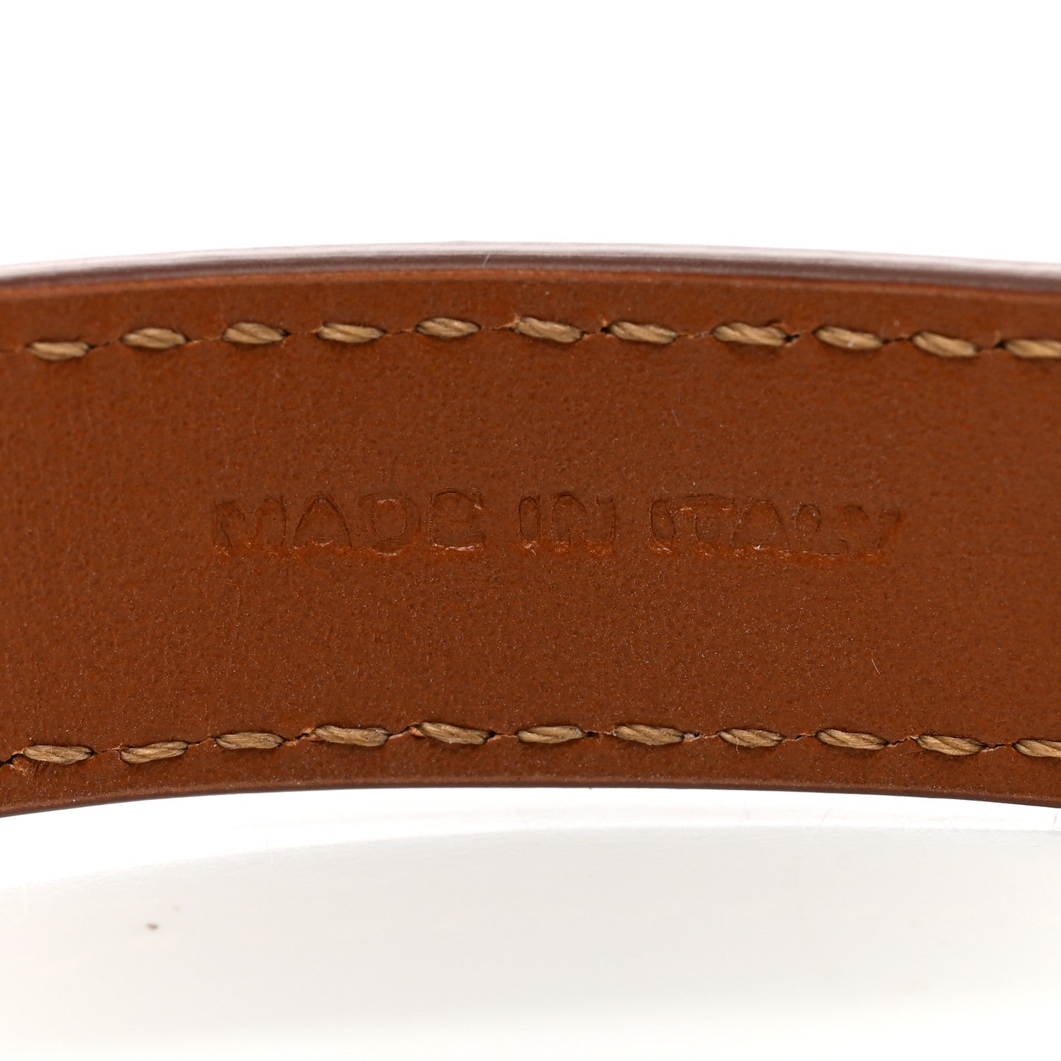 Fendi Calfskin FF Bracelet S Brown 5 of 6
