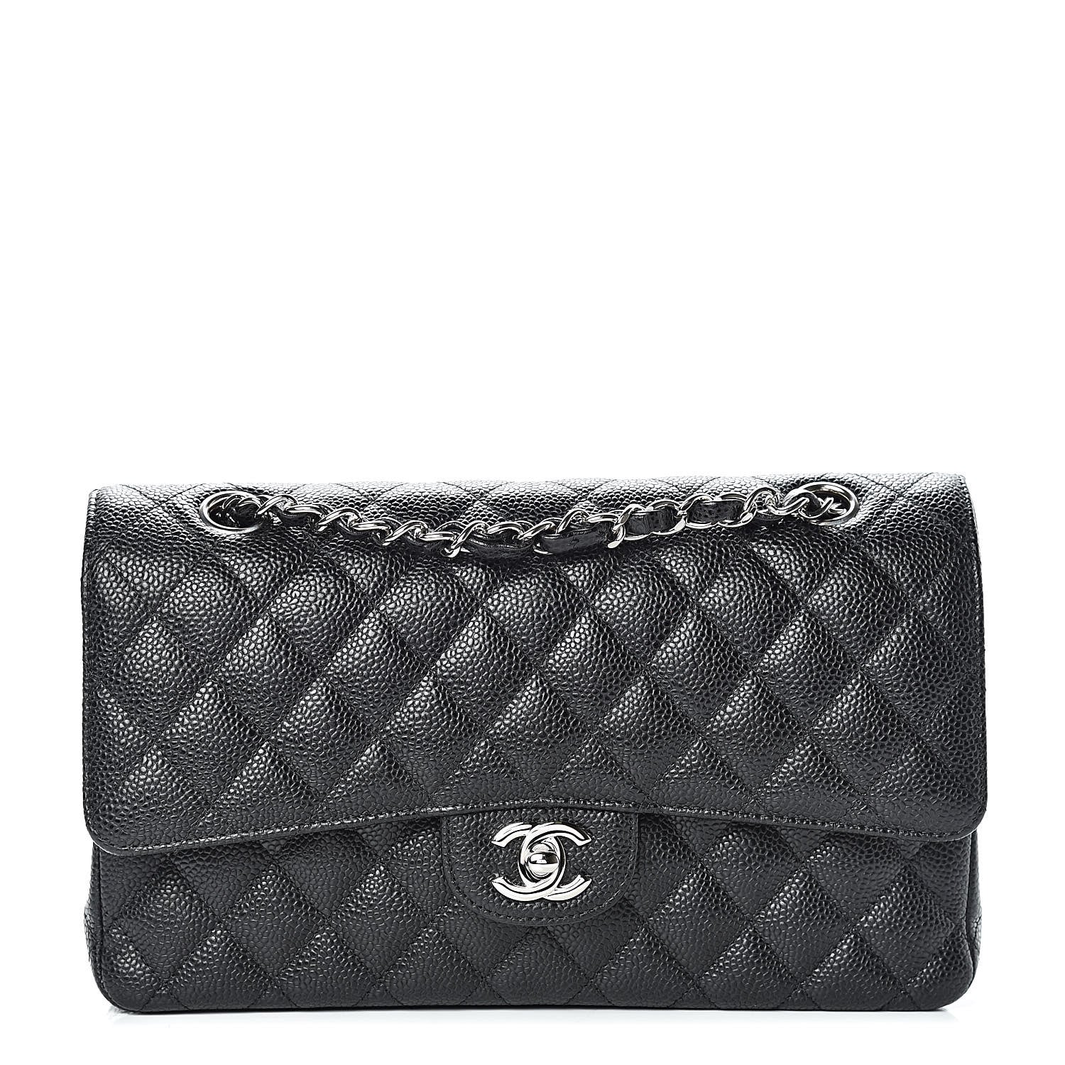 Chanel Caviar Quilted Medium Double Flap Black 1 of 11