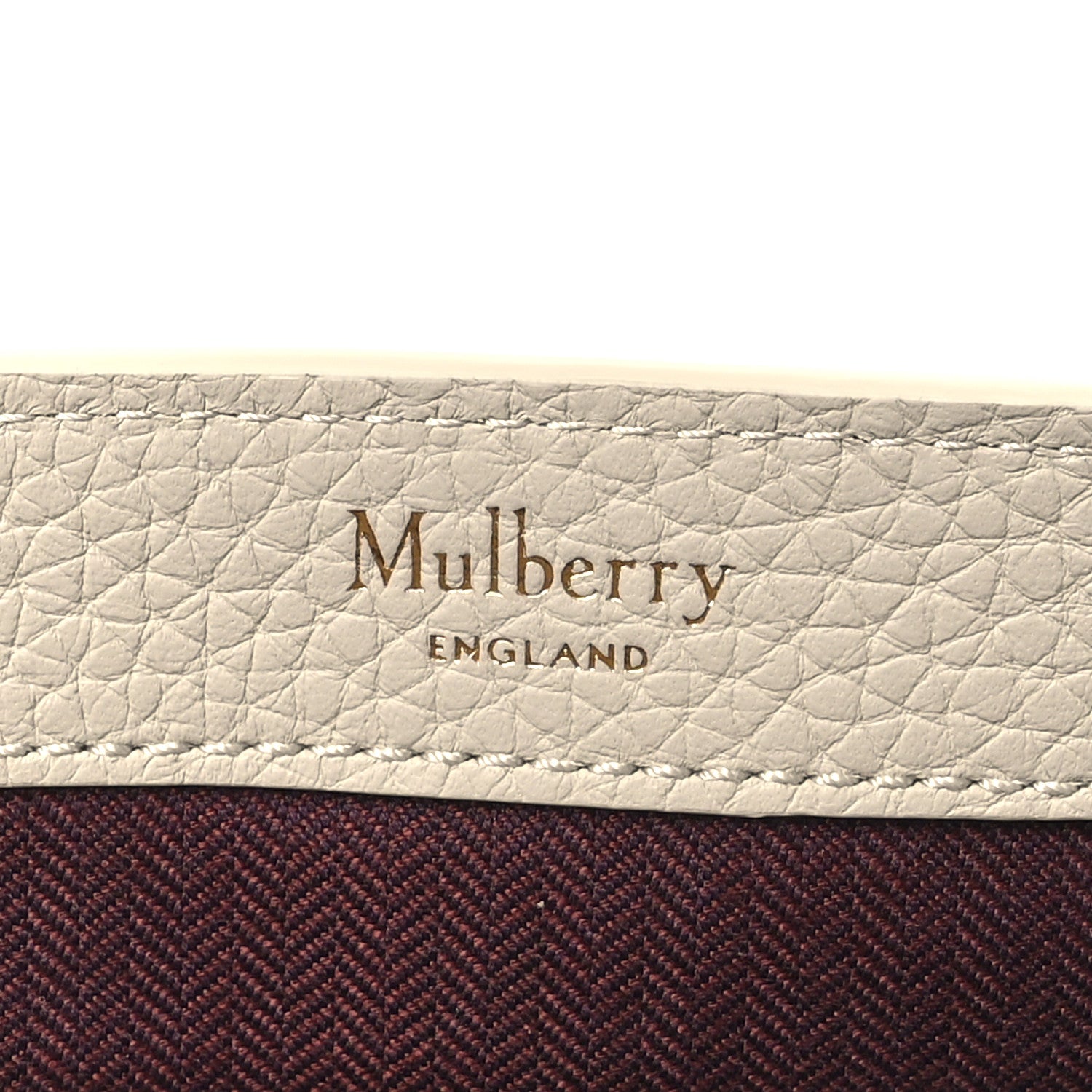 Mulberry Heavy Grain Calfskin Small Bryn Chalk 6 of 9
