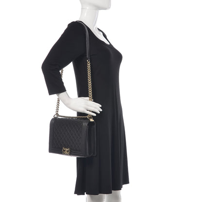 Chanel Caviar Quilted New Medium Boy Flap Black 2 of 13