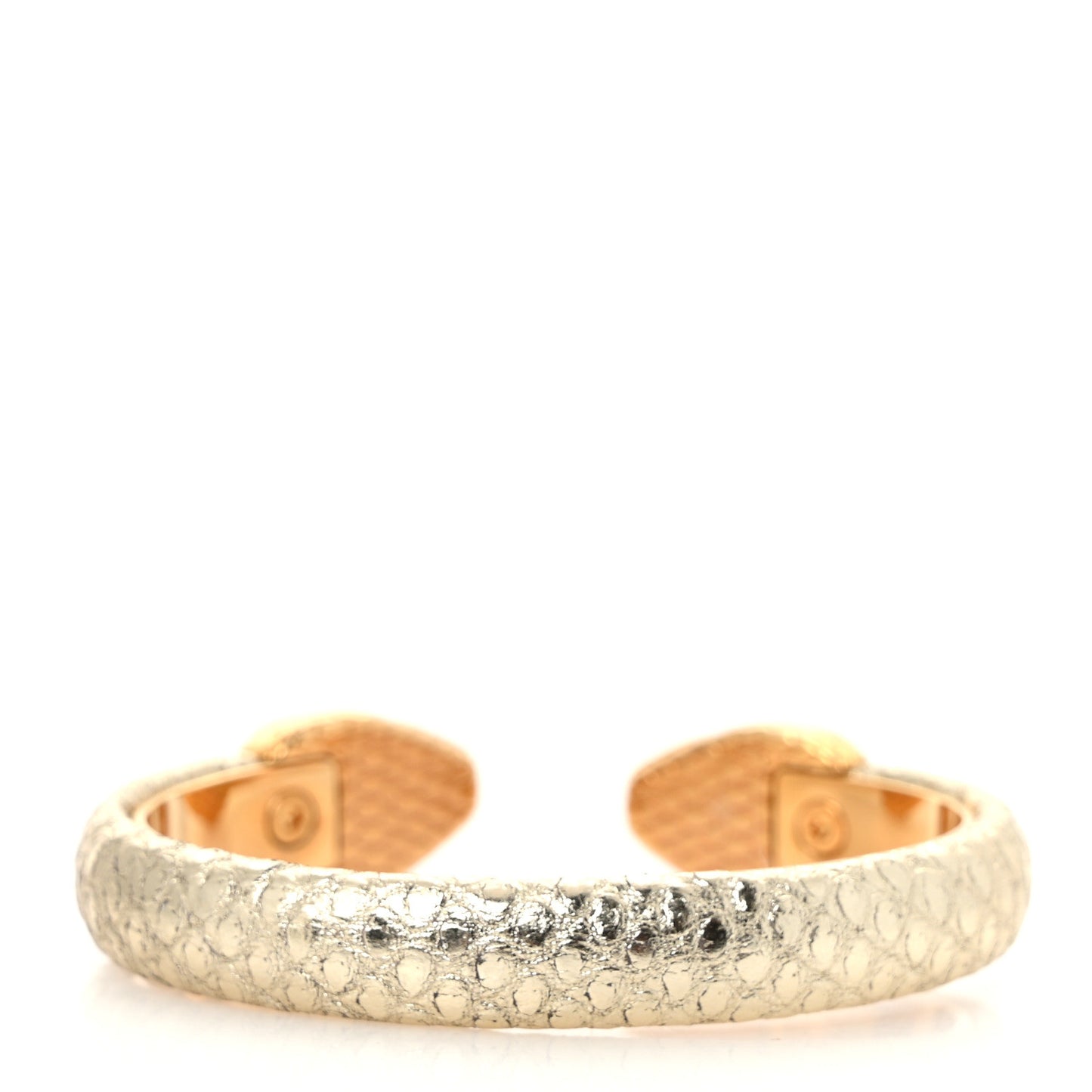 Metallic Karung Serpenti Forever Bracelet Light Gold
