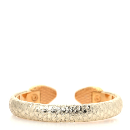Bulgari Metallic Karung Serpenti Forever Bracelet Light Gold 3 of 6