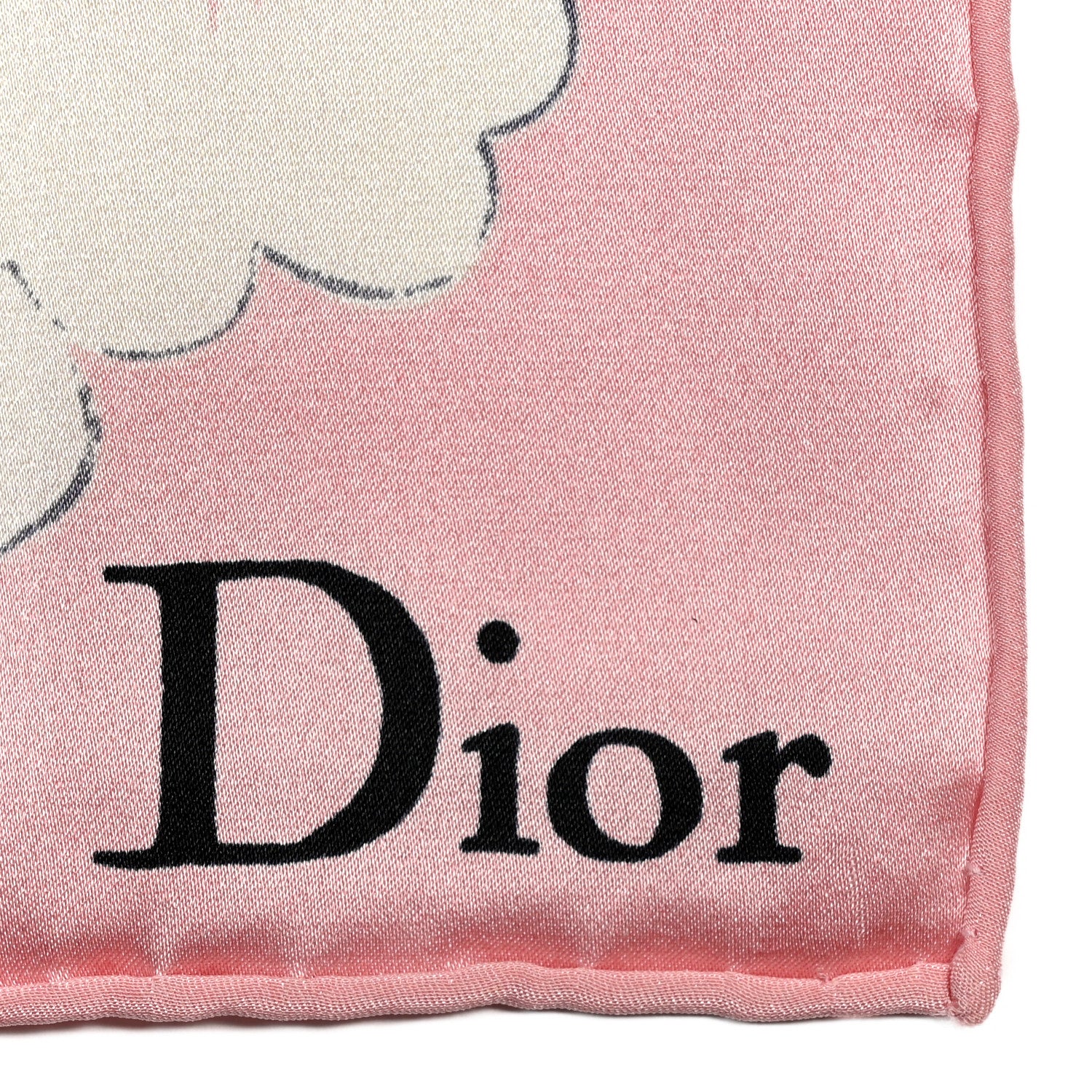 トップス Vintage Dior silk pink scarf w/ CD logo Christian Dior Silk Logo Floral Square Scarf Pink Multicolor