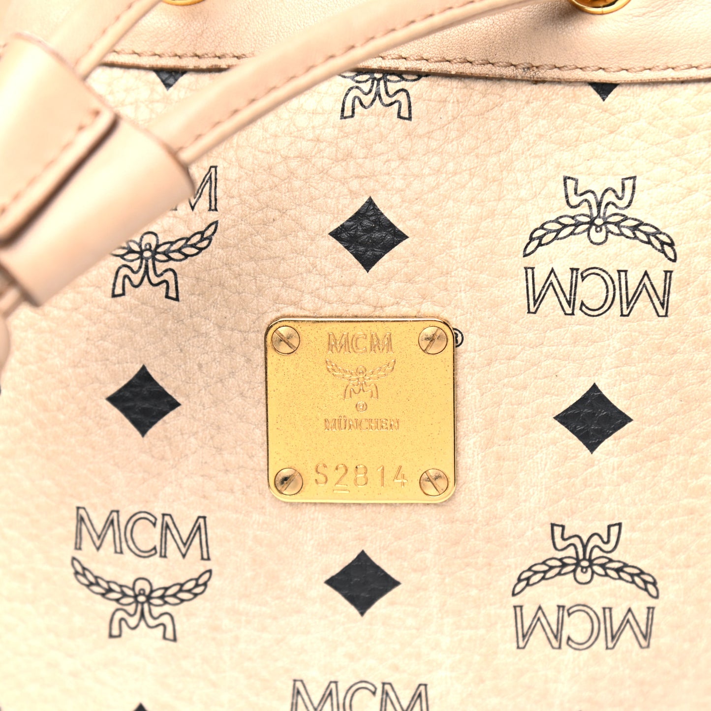 Visetos Essential Drawstring Bucket Bag Beige