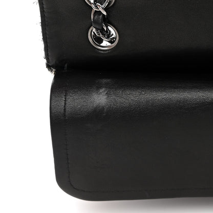 Chanel Metallic Tweed Medium Double Flap Black White 12 of 20