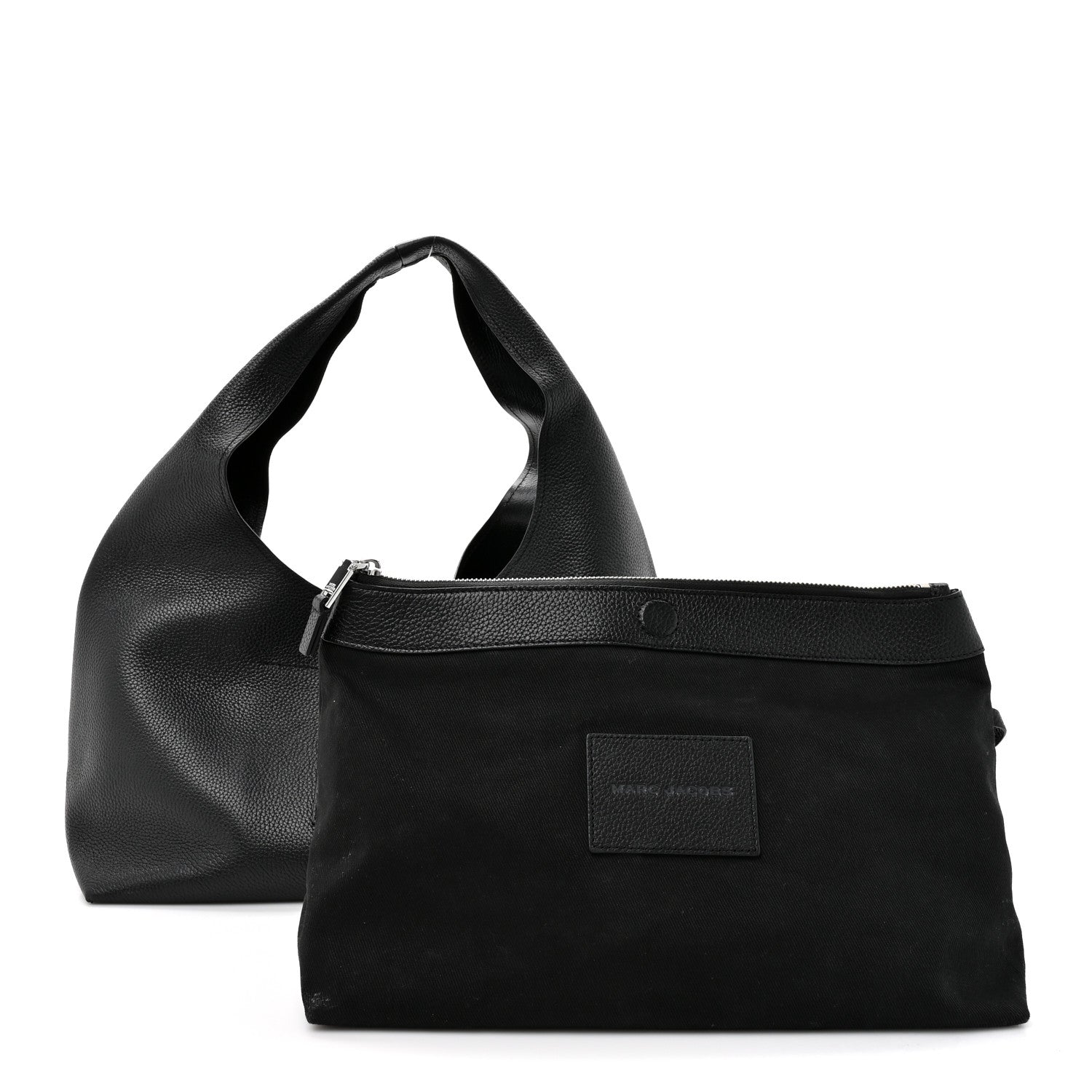 Marc Jacobs Grained Calfskin Medium The Sack Bag Black 2 of 13
