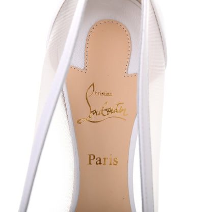 Christian Louboutin Kid Rete Galativi Flats 38.5 Version Bianco 7 of 7