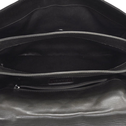 Chanel Lambskin Quilted 3 Flap Bag Dark Khaki 4 of 8