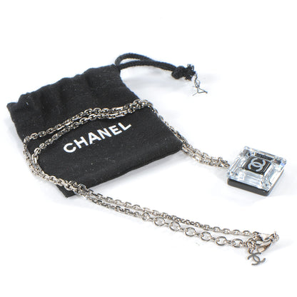 Chanel Crystal CC Square Charm Necklace 5 of 5