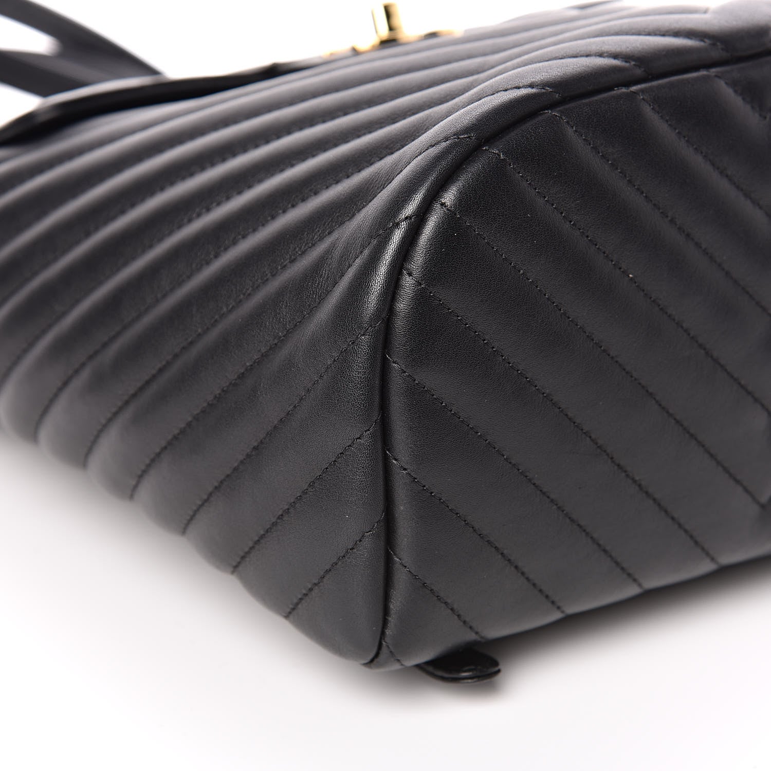 Chanel Calfskin Chevron Quilted Small Urban Spirit Backpack Black 8 of 11
