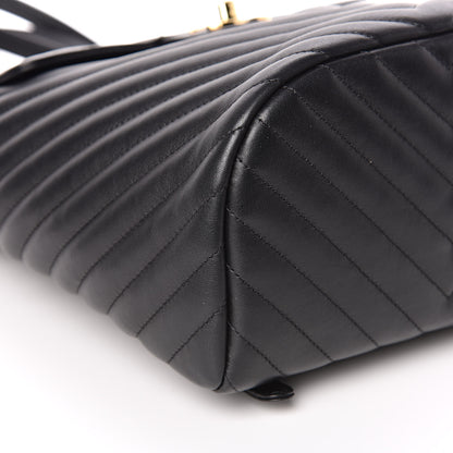Chanel Calfskin Chevron Quilted Small Urban Spirit Backpack Black 8 of 11