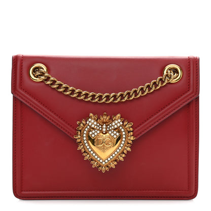 Dolce & Gabbana Smooth Calfskin Medium Devotion Crossbody Bag Poppy Red 1 of 11