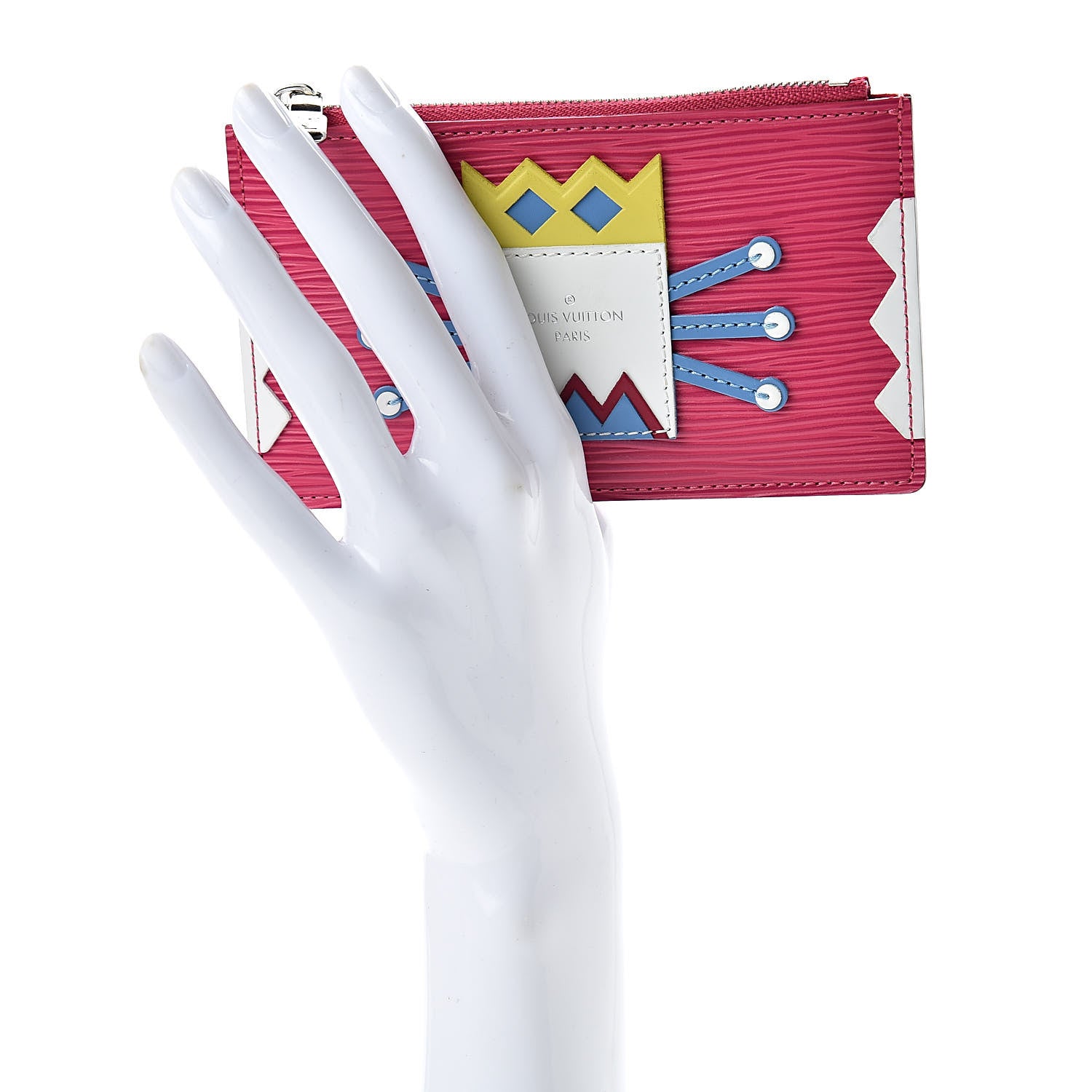Louis Vuitton Epi Tribal Mask Key Pouch Pivoine 2 of 7