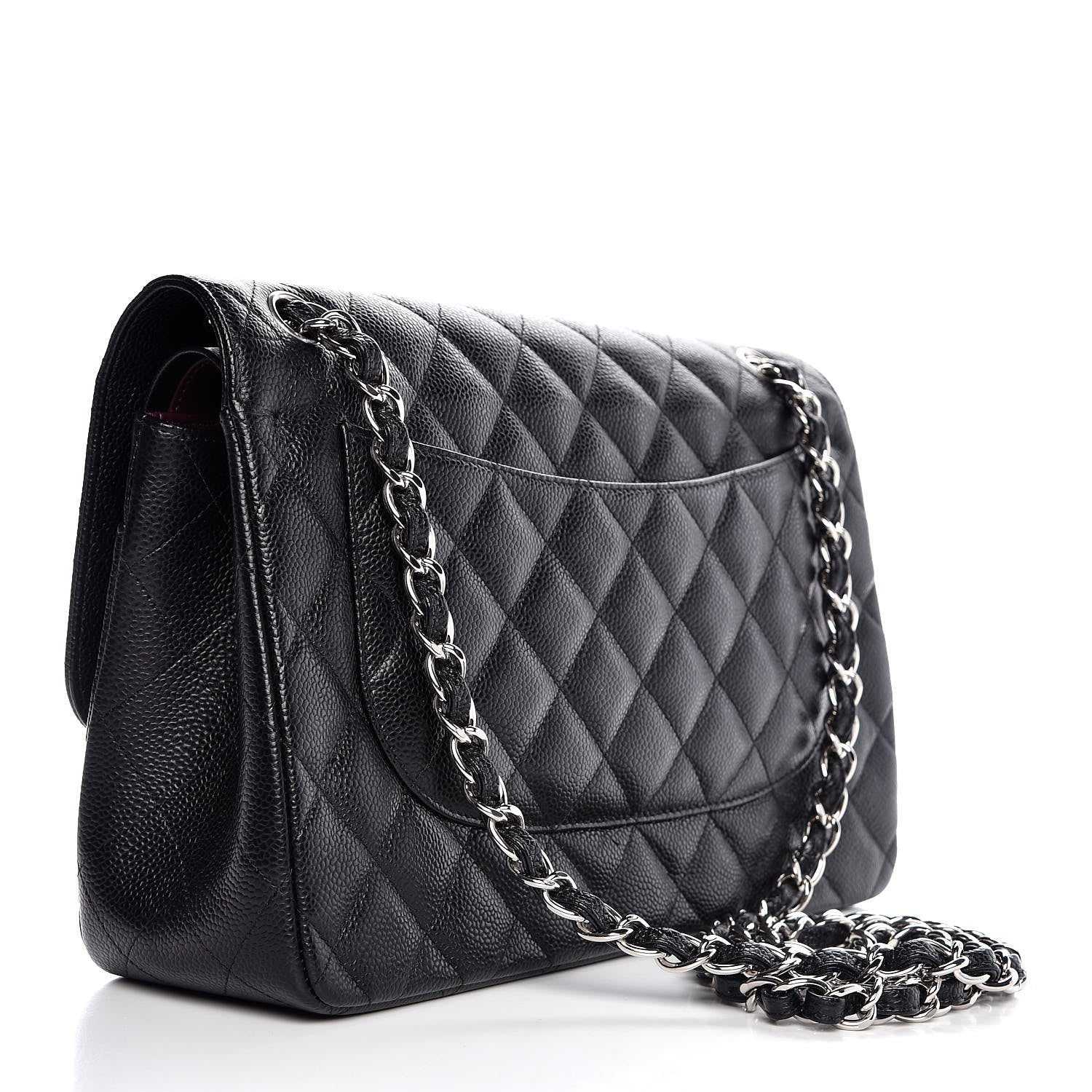 Chanel Caviar Quilted Jumbo Double Flap Black 3 of 7