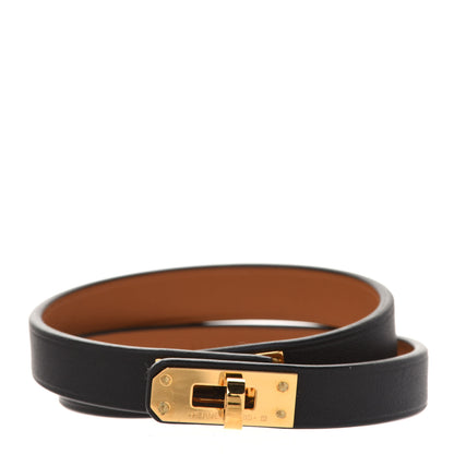 Hermes Swift Mini Kelly Double Tour Bracelet T2 Black 1 of 6