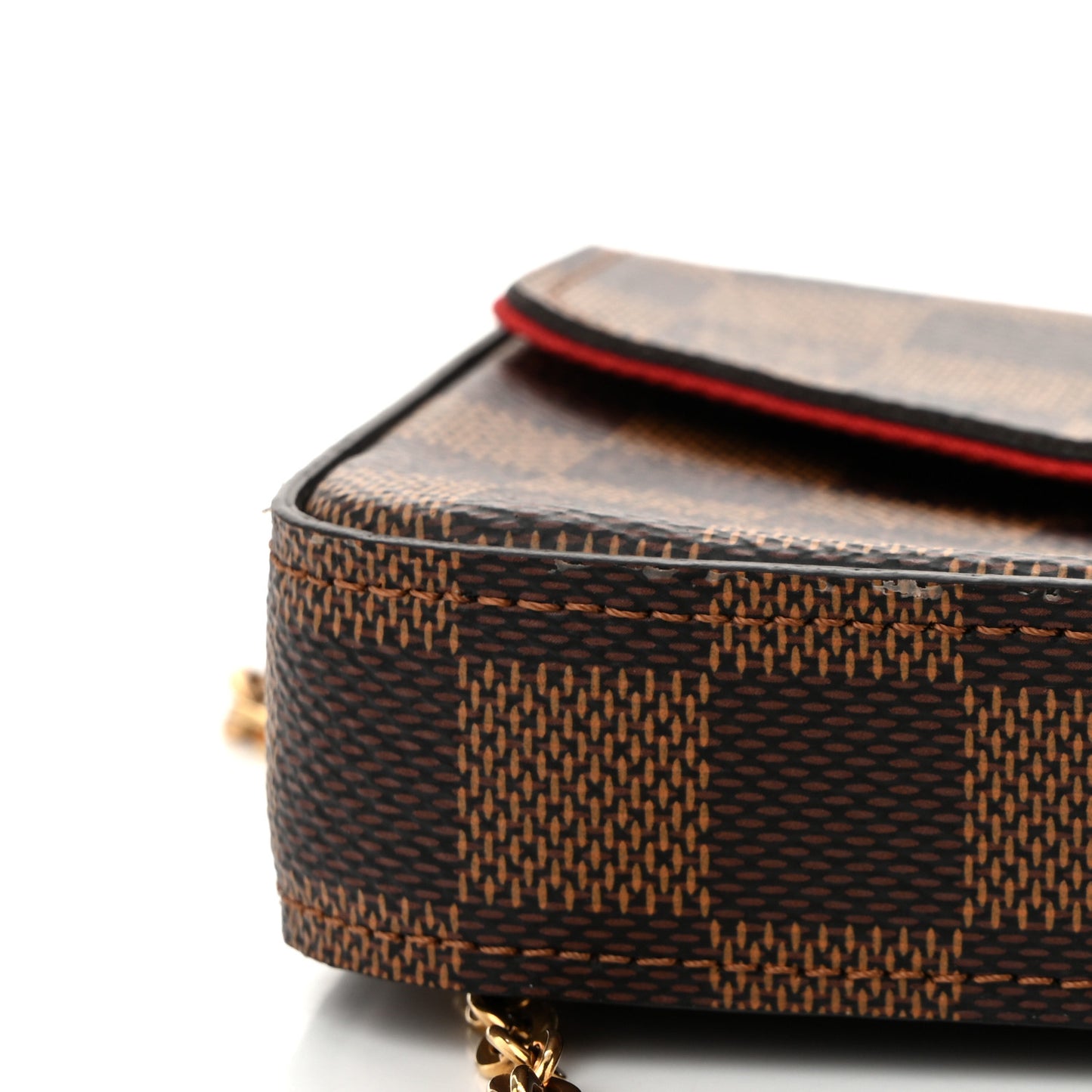 Damier Ebene Pochette Felicie Chain Wallet