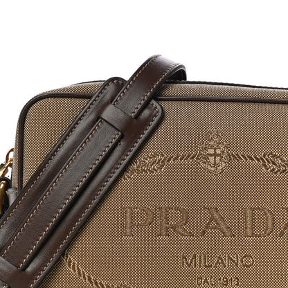 Prada Jacquard Logo Camera Bag Corda Bruciato 6 of 8