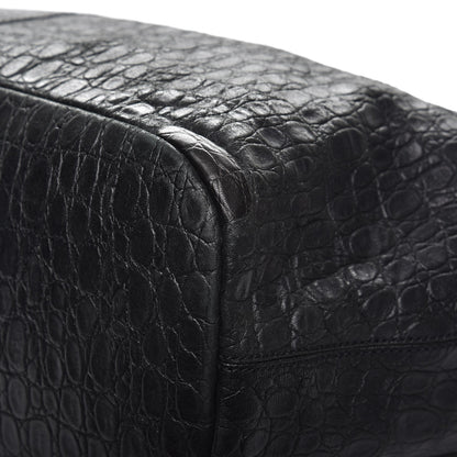 Givenchy Calfskin Crocodile Embossed Large Nightingale Black 10 of 11