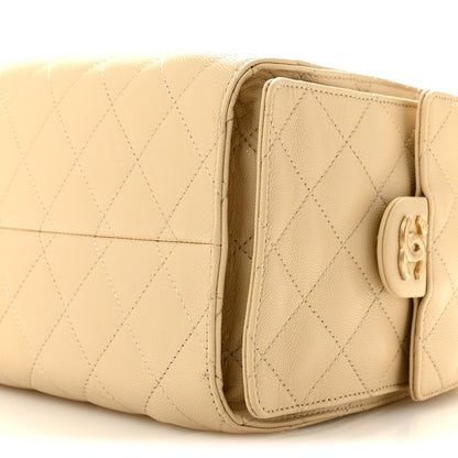 Chanel Caviar Quilted Small Chanel 25 Handbag Beige 10 of 10