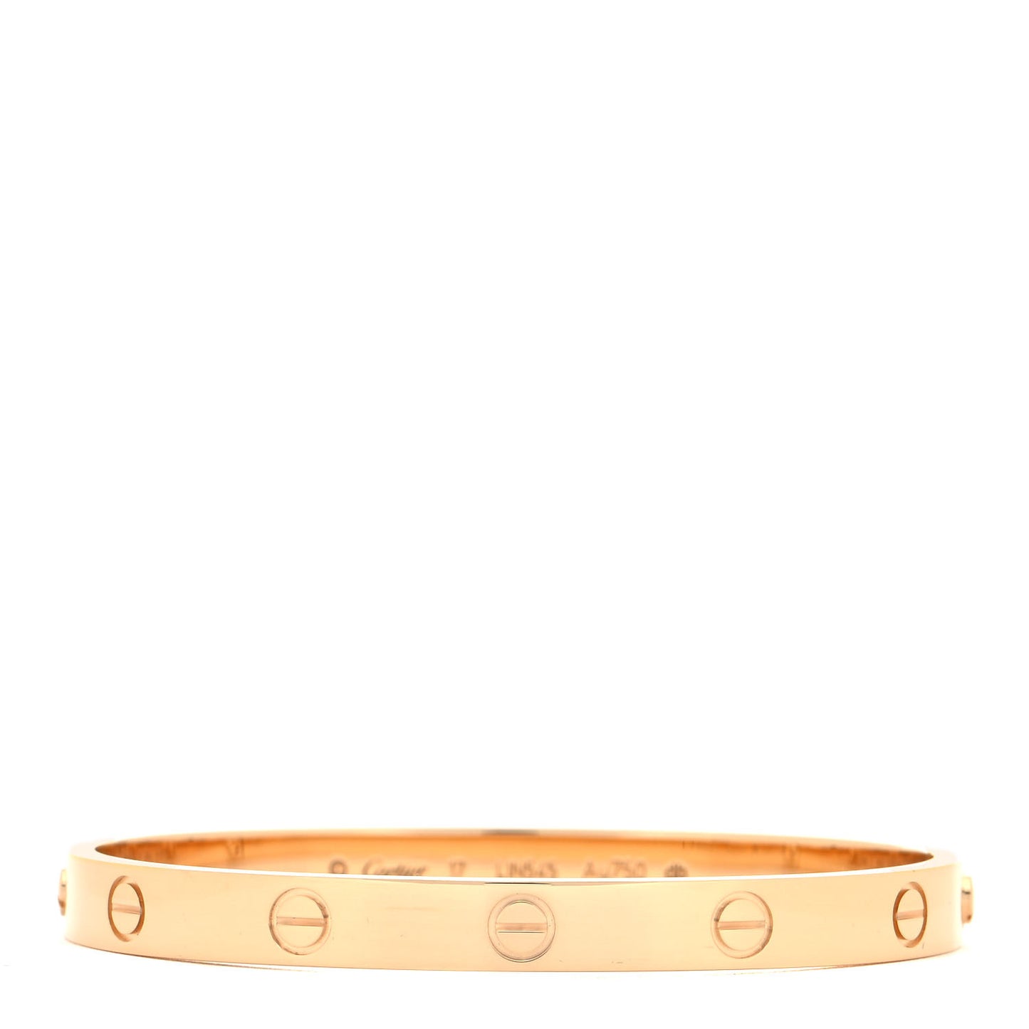 18K Yellow Gold LOVE Bracelet 17
