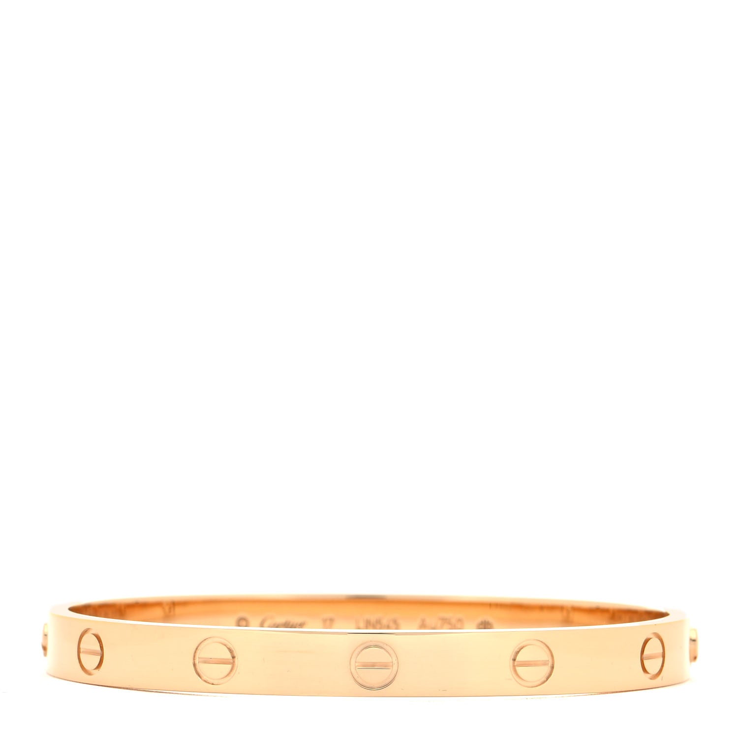 Cartier 18K Yellow Gold LOVE Bracelet 17 1 of 5