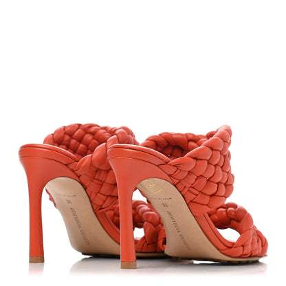 Bottega Veneta Nappa Twisted Padded Intrecciato Curve Slide Sandals 36 Paprika 3 of 4
