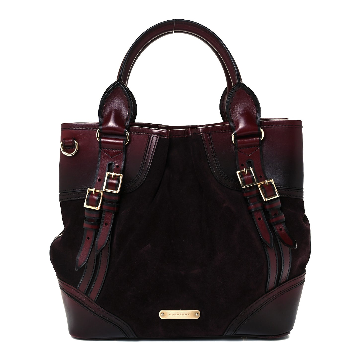 Suede Calfskin Medium Whipstitch Tote