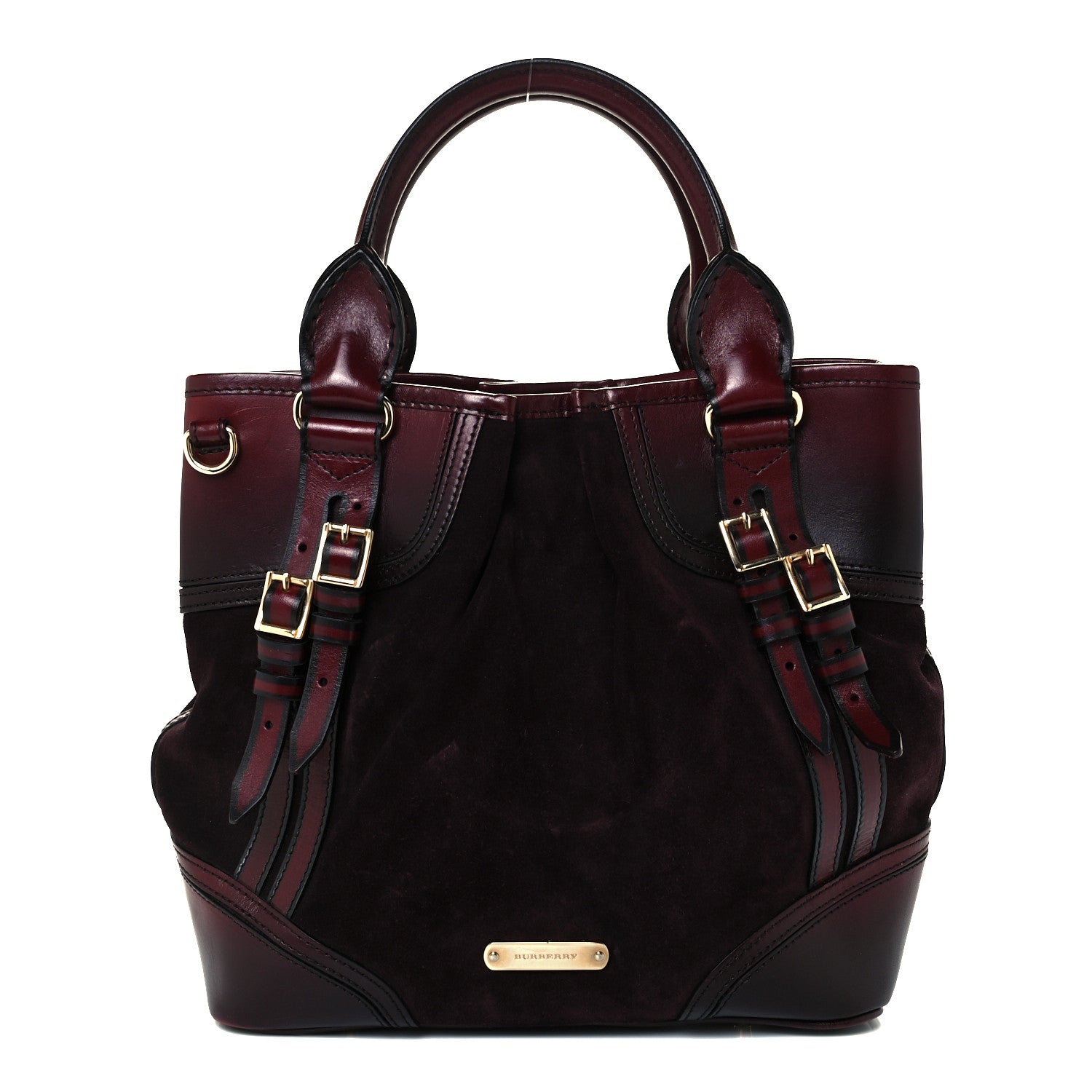 Burberry Suede Calfskin Medium Whipstitch Tote 1 of 11