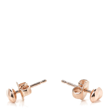 Tiffany 18K Rose Gold 5mm Elsa Peretti Bean Earrings 3 of 4