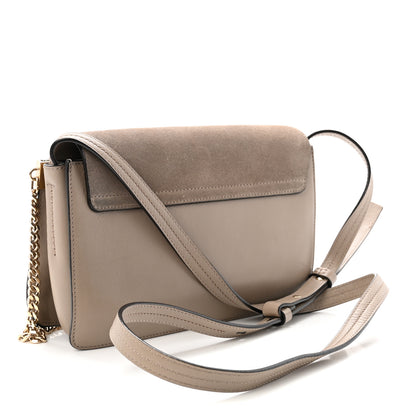 Chloe Suede Calfskin Small Faye Shoulder Bag Motty Grey 3 of 9