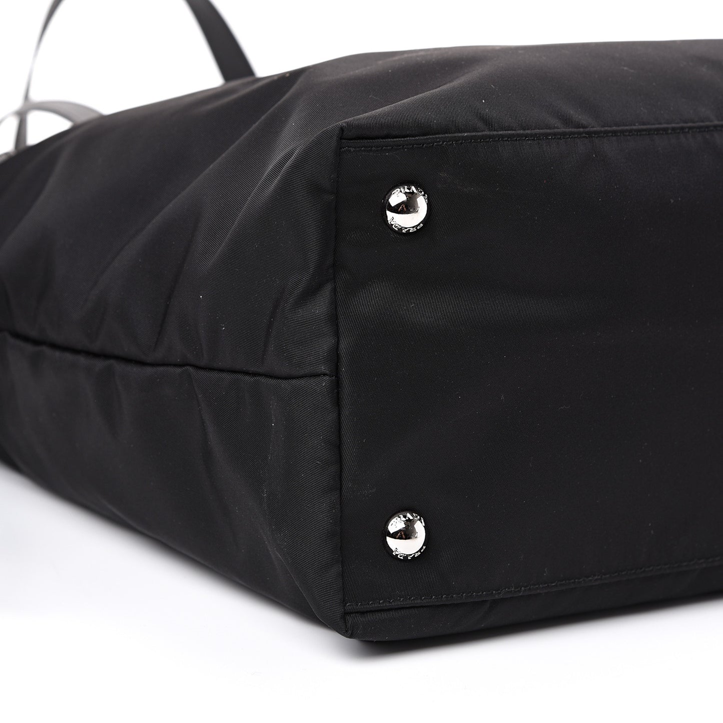 Tessuto Nylon Vela Saffiano Tote Black