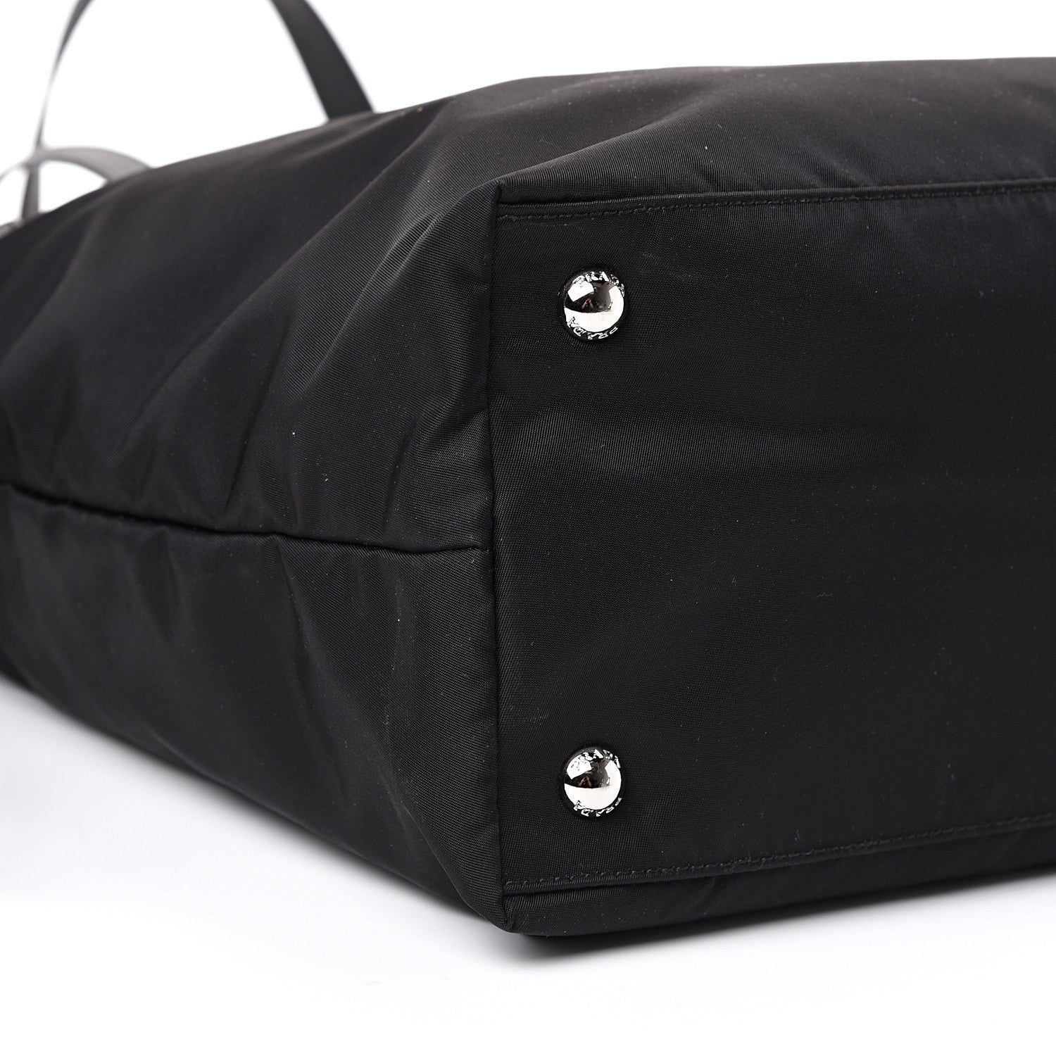Prada Tessuto Nylon Vela Saffiano Tote Black 9 of 10
